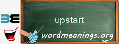 WordMeaning blackboard for upstart